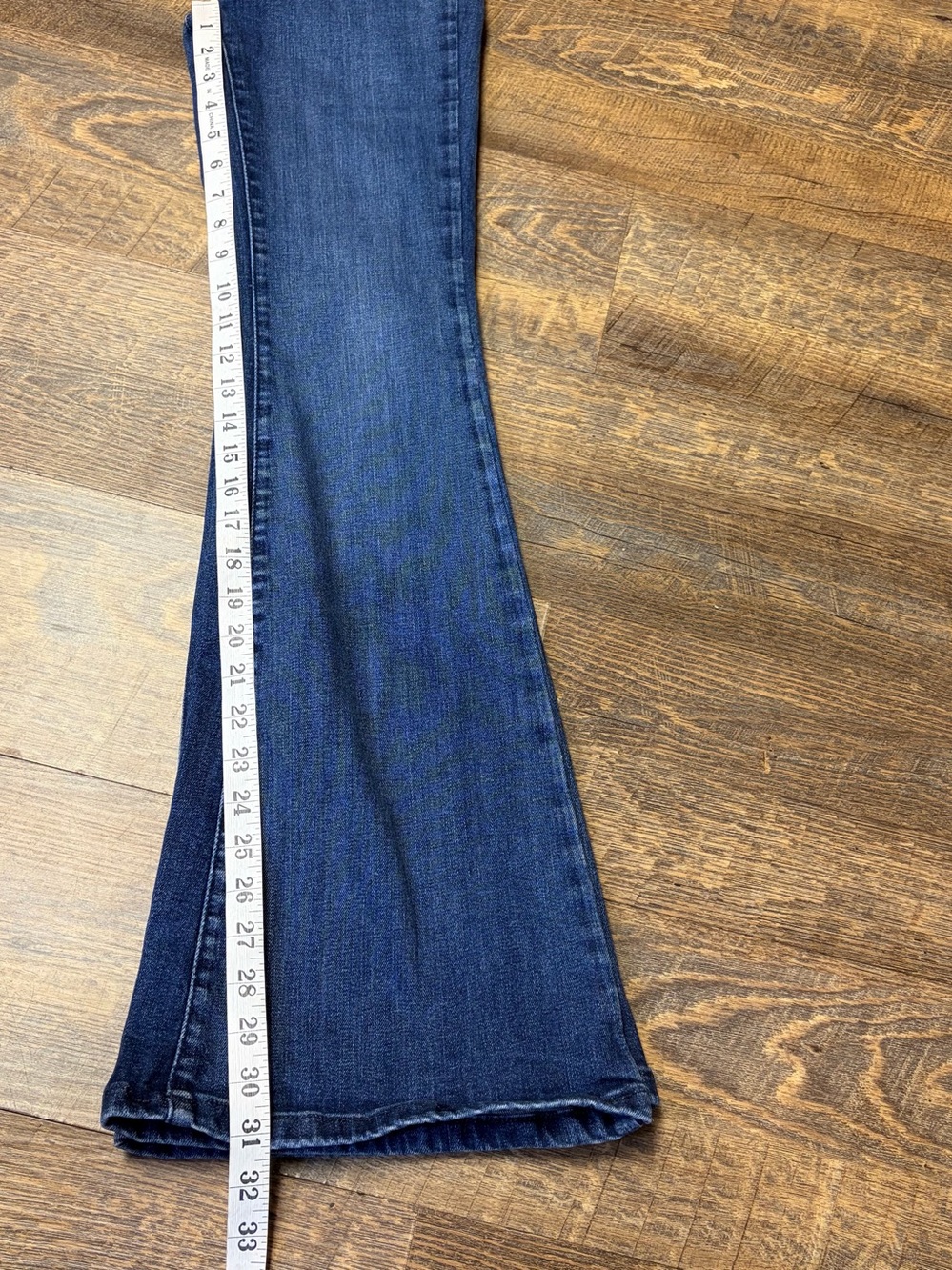 Free People We the Free Jayde Flare Ultra High Rise Jeans Womens 27x31 Boho - Picture 10 of 12
